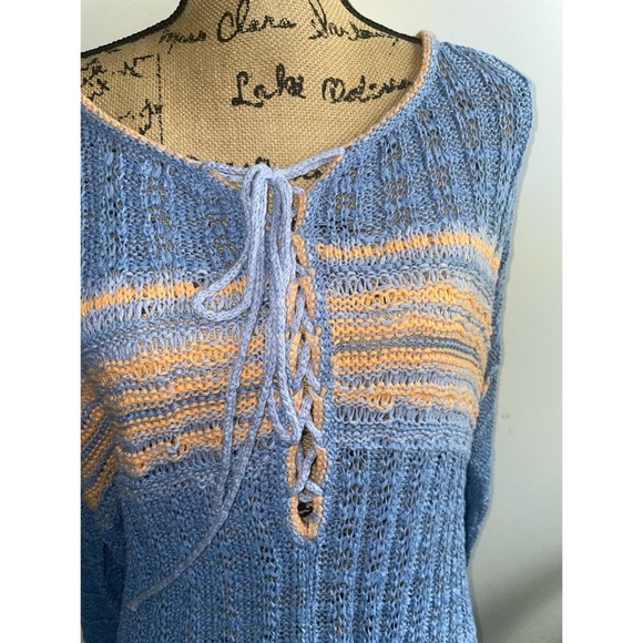 FREE PEOPLE Marina Bay Lace-Up Sweater(Pit to pit 33” Length 24”) - Picture 4 of 8